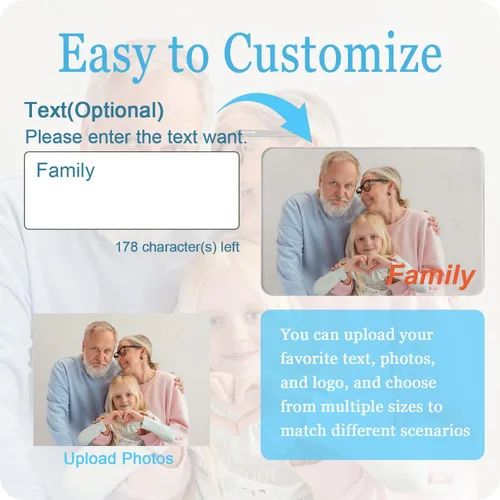 Miniatura 3 de Tapete personalizado para puerta con imagen, logotipo, nombre, texto, antideslizante, lavable, rectangular, personalizable con estampado, tapete
