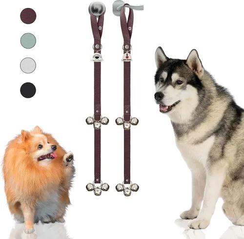 Miniatura 8 de Caldwell's Pet Supply Co. Campanas para orinal para perros, campanas para puerta de perro, campanas para salir al exterior, campana de entrenamiento