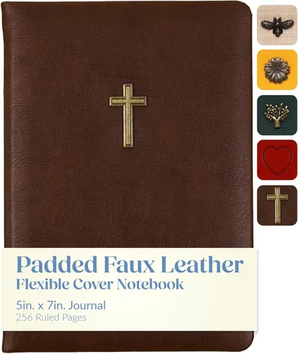 Miniatura 10 de WORLD TRAVELER Cuaderno de diario – 5 x 7 pulgadas, 256 páginas rayadas, de piel sintética, con forro en blanco, cuadernos de tapa dura para diario