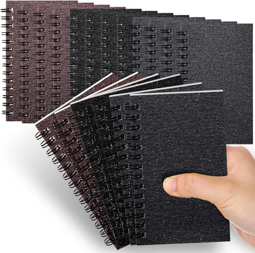 Miniatura 11 de Jutom 18 piezas de pequeños cuadernos en espiral, blocs de notas 3x5 a granel, pequeños cuadernos de bolsillo, mini blocs de notas con páginas
