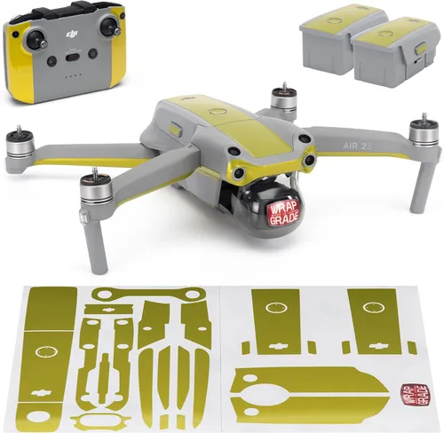 Miniatura 10 de WRAPGRADE Funda compatible con DJI Air 2S Color de acento B (Airforce Silver)