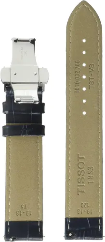 Miniatura 2 de Correa de reloj Tissot de cuero azul, 19 (Modelo T852032781)