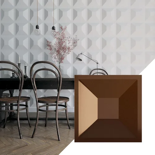 Miniatura 9 de Ekena Millwork 11 7/8 pulgadas de ancho x 11 7/8 pulgadas de alto, Diane EnduraWall Panel decorativo de pared 3D, rosa champán