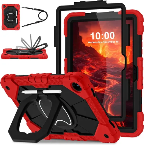 Miniatura 26 de WESOROL Funda para Samsung Galaxy Tab S10 Lite/S10 FE/S9 FE/S9 10.9/11 pulgadas (2025/2023), Funda para Tableta Galaxy Tab S9 a prueba de golpes