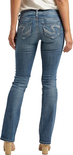 Miniatura 3 de Silver Jeans Co. Jeans ajustados de tiro bajo para mujer Tuesday