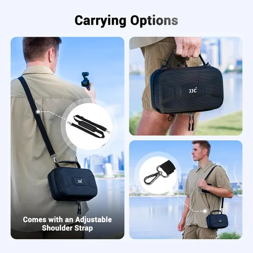 Miniatura 6 de Kiorafoto Funda rígida OSMO Pocket 3, bolsa de protección portátil de EVA con correa larga de 53.54 pulgadas y 3 fundas para tarjetas MicroSD