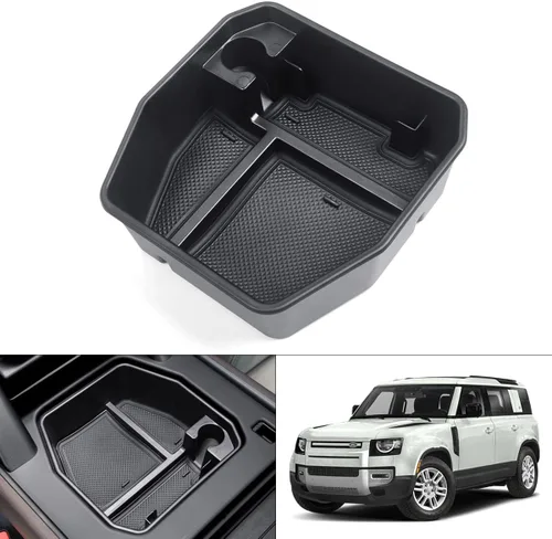 Karltys Organizador de consola central para Land Rover Defender 90 110 130 2020-2025 2026 (no para versión de refrigerador), accesorios Defender,