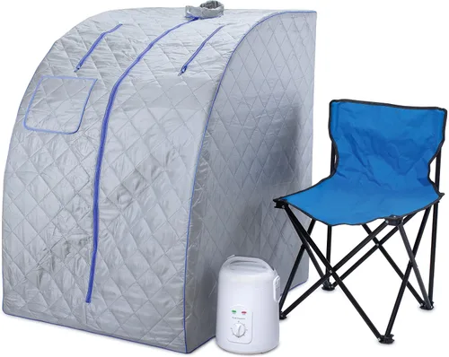 Miniatura 13 de Durasage - Sauna de vapor personal portátil para el hogar – Tienda de spa plegable para todo el cuerpo con generador de vapor de 800 W, temporizador
