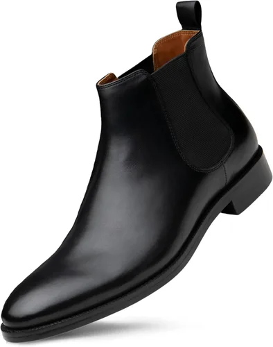 Dunross Sons Botas Chelsea casuales de vestir para hombre zapatos elegantes para hombre botas casuales para hombre con plantilla Ortholite