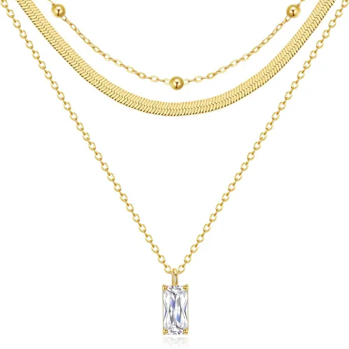 HAXIYA Gold Necklace Jewelry for Women 18K GoldSilver Plated Snake Chain Necklace Choker Necklaces for Women Girl Gifts
