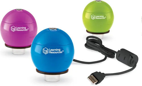 Miniatura 2 de Learning Resources Zoomy 2.0 Microscopio digital portátil, computadora, proyector o accesorios para pizarra blanca interactiva, azul, a partir de 4