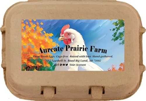 Miniatura 25 de Havongki 100 hojas – VOL.1 – Etiquetas personalizadas para cartón de huevos de 4 x 2 pulgadas, calcomanías adhesivas de huevos frescos de granja