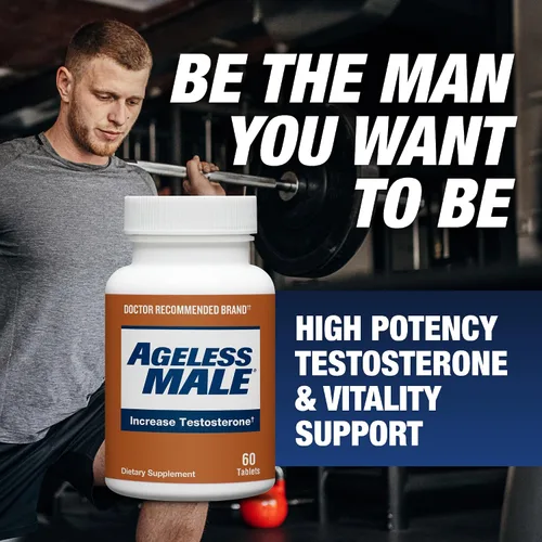 Miniatura 4 de Ageless Male Free Testosterone Booster Supplement for Men, 60 Tablets