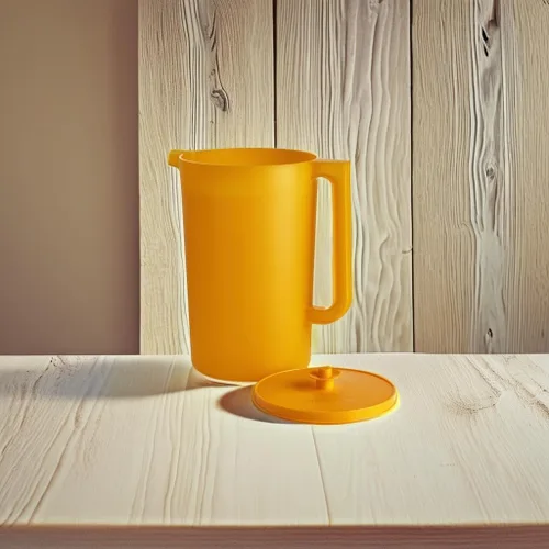 Miniatura 5 de Jarra Tupperware Impressions Classic Sheer de 1 galón con tapa en papaya, apta para lavavajillas y sin BPA, sin derrames, jarra de plástico