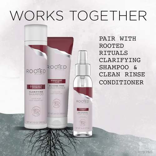 Miniatura 2 de Rooted Rituals - Raíz de jengibre y menta - Enjuague de raíz pre-champú, 5.7 fl oz