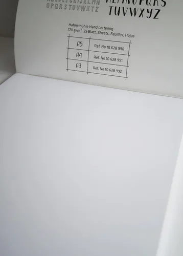 Miniatura 4 de Hahnemuhle - Bloque de letras manual A4 (11.7 x 8.3 pulgadas), 6.00 oz/m², 25 hojas