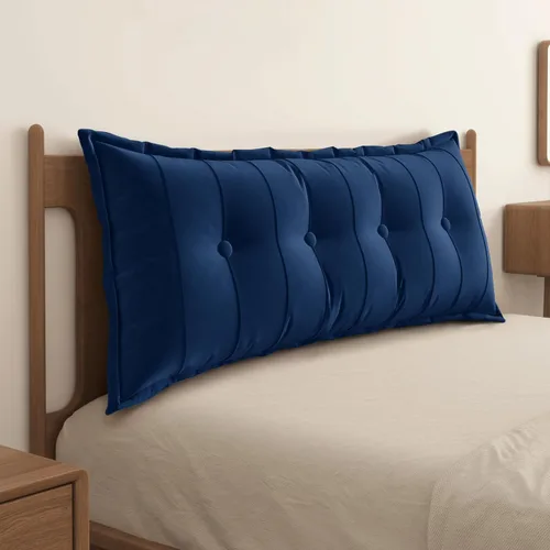 Miniatura 19 de WOWMAX Almohada rectangular para cabecero, almohada para respaldo de cama, almohada para sentarse en la cama, almohada de apoyo para la espalda