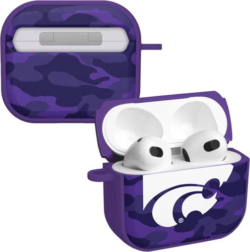 Miniatura 24 de Affinity Bands Kansas State Wildcats HDX Case Cover Compatible with Apple AirPods Gen 1 & 2 (Paint Stripe)