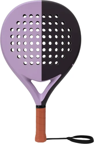 Miniatura 8 de LAPAT Raqueta de pádel con bolsa de cubierta, superficie de carbono con espuma viscoelástica EVA, raquetas de pádel ligeras, tenis POP Rosa Miami
