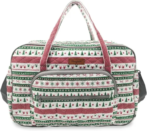 Miniatura 5 de Organizador de almacenamiento de hilo, bolsa cruzada de punto, bolsa grande de ganchillo para llevar proyectos, agujas de tejer, ganchos de Azul