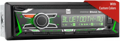 Miniatura 10 de Dual Electronics XRM69BT Estéreo para automóvil con pantalla LCD de 7 caracteres DIN único Llamadas manos libres Bluetooth y transmisión de música