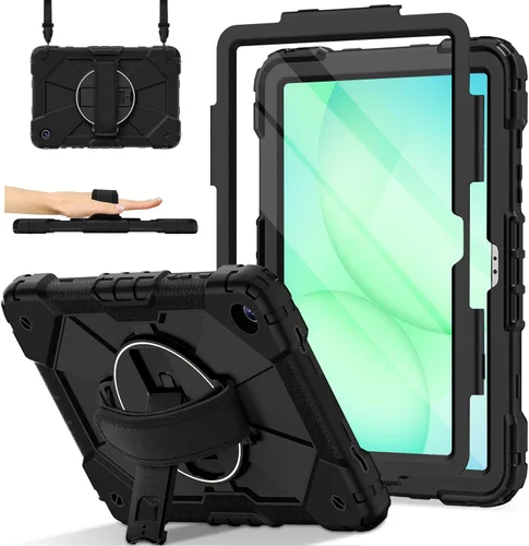 Miniatura 13 de Funda para tableta con función de atril, correa de mano y correa para el hombro (funda para iPad 2/3/4)