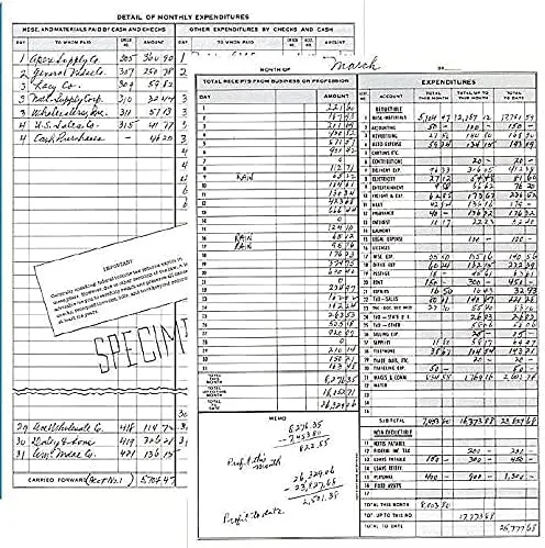 Miniatura 2 de Libro semanal de registro de contabilidad domo, 11 pulgadas x 9 pulgadas, marrón
