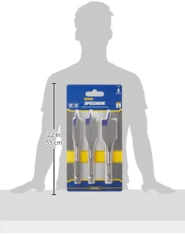 Miniatura 6 de Irwin Tools IRWIN Industrial Tools 87950 Speebor Juego de puntas de pala con ranura azul, 3 piezas