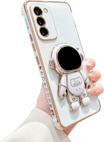 Miniatura 58 de phylla Funda de teléfono para Samsung Galaxy S22 Ultra de 6.8 pulgadas, funda de teléfono con soporte de astronauta chapado de lujo con bonito