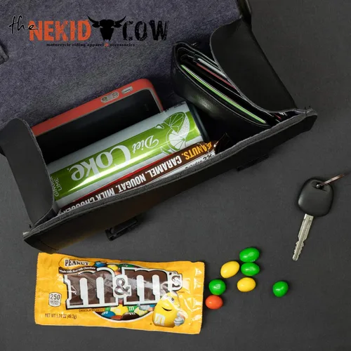 Miniatura 5 de The Nekid Cow bolsa para horquillas de motocicleta (con 3 correas)