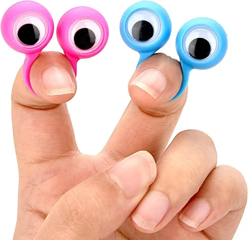 Miniatura 6 de Frienda 30 piezas de marionetas de dedo en los ojos, anillo de globo ocular Googly, juguetes de fiesta para niños, regalos de fiesta, recompensas