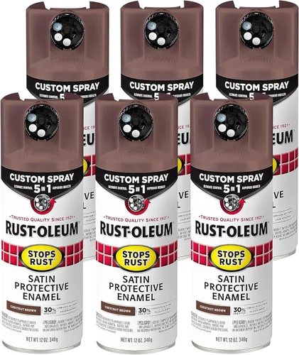 Miniatura 84 de Rust-Oleum 376855 - Pintura en aerosol antióxido personalizada 5 en 1, 12 onzas, color negro mate, (paquete de 1)