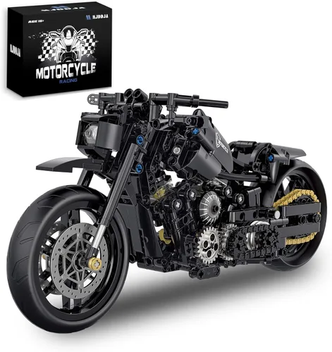 Juego de construcción de motocicleta 1:8 para adultos, bloques de construcción para adultos, juguete coleccionable para niños de 14, 15 y 16 años,