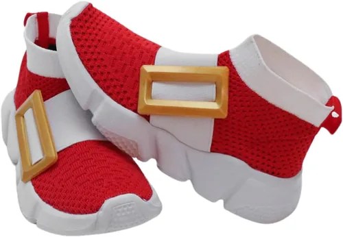 Sonic Shoes, zapatos sónicos para niños y niñas con hebilla amarilla, tenis sónicos ligeros y transpirables para correr y caminar, tallas para niños