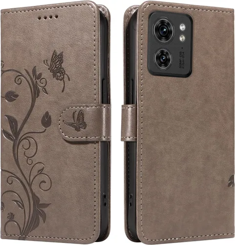 Miniatura 149 de Funda para Motorola Moto E22/E22i, piel sintética, con tarjetero y correa para la muñeca, a prueba de golpes, funda magnética para Motorola Moto Rojo