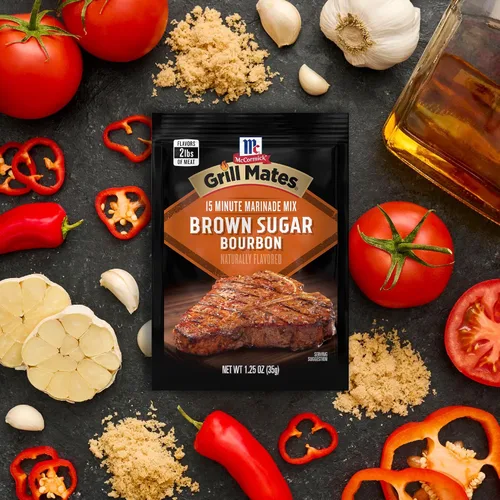 Miniatura 8 de McCormick Grill Mates Mezcla de adobo de bourbon de azúcar morena, 1.25 onzas