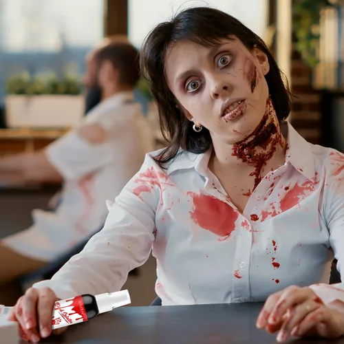 Miniatura 3 de Spray lavable de sangre falsa para Halloween, sangre falsa para disfraz de vampiro zombi y monstruo disfraz, el aerosol de sangre falso se utiliza