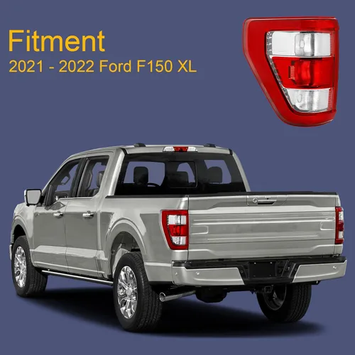 Miniatura 7 de Luz trasera para Ford F150 F-150 XL 2021 2022 2023 21 22 23 Freno trasero (halógeno con punto ciego - R)
