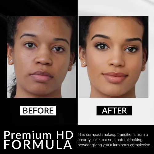 Miniatura 2 de Base de maquillaje de crema a polvo de Flori Roberts, cobertura completa para mujeres de tonos de piel más oscuros, maquillaje duradero, acabado