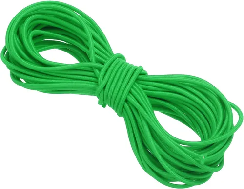 Miniatura 109 de PATIKIL Cuerda elástica elástica de 109 yardas (328.1 ft), cuerda elástica pesada de 0.059 in, albaricoque para manualidades, correas de gancho