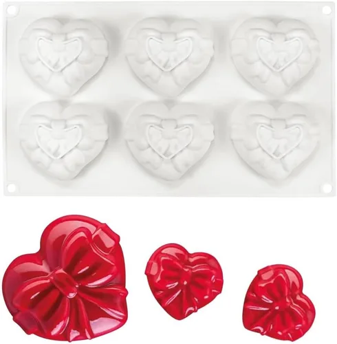 Miniatura 15 de Molde de silicona para chocolate con forma de corazón, accesorios para tartas, moldes de cocina, cubitos de hielo, galletas, pastelería, molde