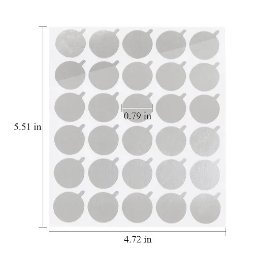 Miniatura 2 de 1200 almohadillas adhesivas para extensiones de pestañas, almohadillas adhesivas desechables e impermeables (redondas)