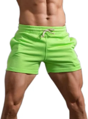 Miniatura 10 de Pantalones cortos de algodón de 5.5/7 pulgadas para hombre, pantalones cortos de entrenamiento de algodón con bolsillos