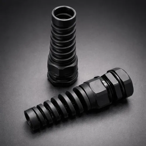Miniatura 5 de MGI SpeedWare Prensaestopas flexibles NPT de 3/4", alivio de tensión de agarre en espiral para coleta (paquete de 2)