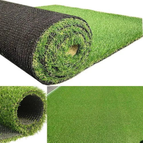 Alfombra de césped artificial realista, para interiores y exteriores, para mascotas, alfombra sintética gruesa para jardín, patio, balcón, 2 x 7 pies