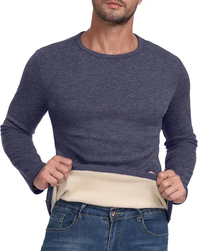 Miniatura 3 de Sailwind Camiseta térmica de manga larga con cuello redondo y capa base de lana para hombre