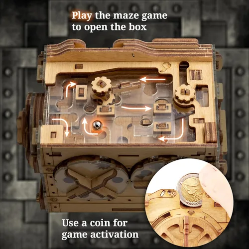 Miniatura 3 de iDventure A-Maze-ing Safe Caja de rompecabezas para adultos Desafío creativo estilo Escape Rompecabezas 3D único para regalos memorables