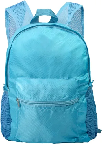 Mochila plegable de 25 litros, plegable, ultra ligera, resistente al agua, duradera, para campamento, viajes, senderismo, mochila para hombres y Azul