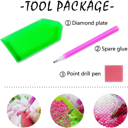 Miniatura 6 de MVVMTOP Kits de pintura de diamantes 5D para adultos, palabras de girasol, taladro completo, arte de punto de cruz, pintura por números