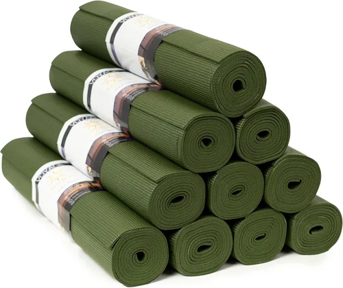 Miniatura 9 de Voyage - Tapete de yoga a granel, paquete de 10, 72 x 24 pulgadas, esterillas de yoga profesionales para estudio y gimnasio, 0.197 in de grosor